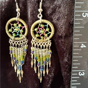 Handcrafted Beaded Dangle Earrings